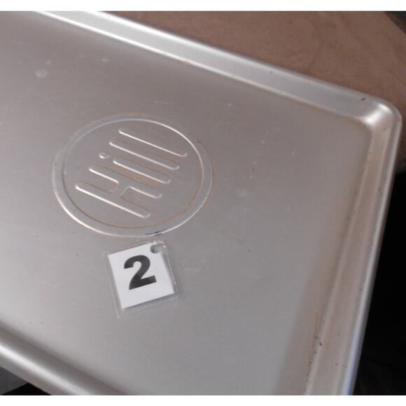 Antique HILL Aluminum Deli Case Display Tray # 2 30" X 10.5" Butcher Bakery - Picture 6 of 10